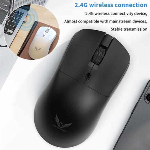 2.4G Wireless Mute Mouse USB Optical Ergonomics Laptop Mouse Office Business _tm - Photo 2/11