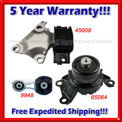 N240 Fits 2016-2020 Honda HR-V 1.8L AWD AUTO CVT Engine Motor & Trans Mount 3pc