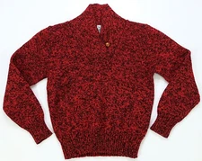 Rare Vintage WOOLRICH Shawl Neck Collar Pullover Knit Sweater 90s Women’s Red M