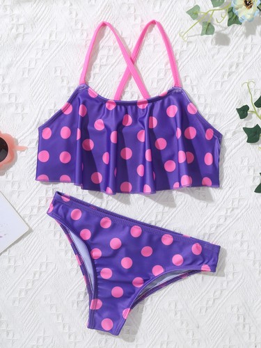 Kids Girls Bathing Suit 3Pcs Swimwear Athletic Swimsuits Surfing Stylish Loose - Picture 19 of 22