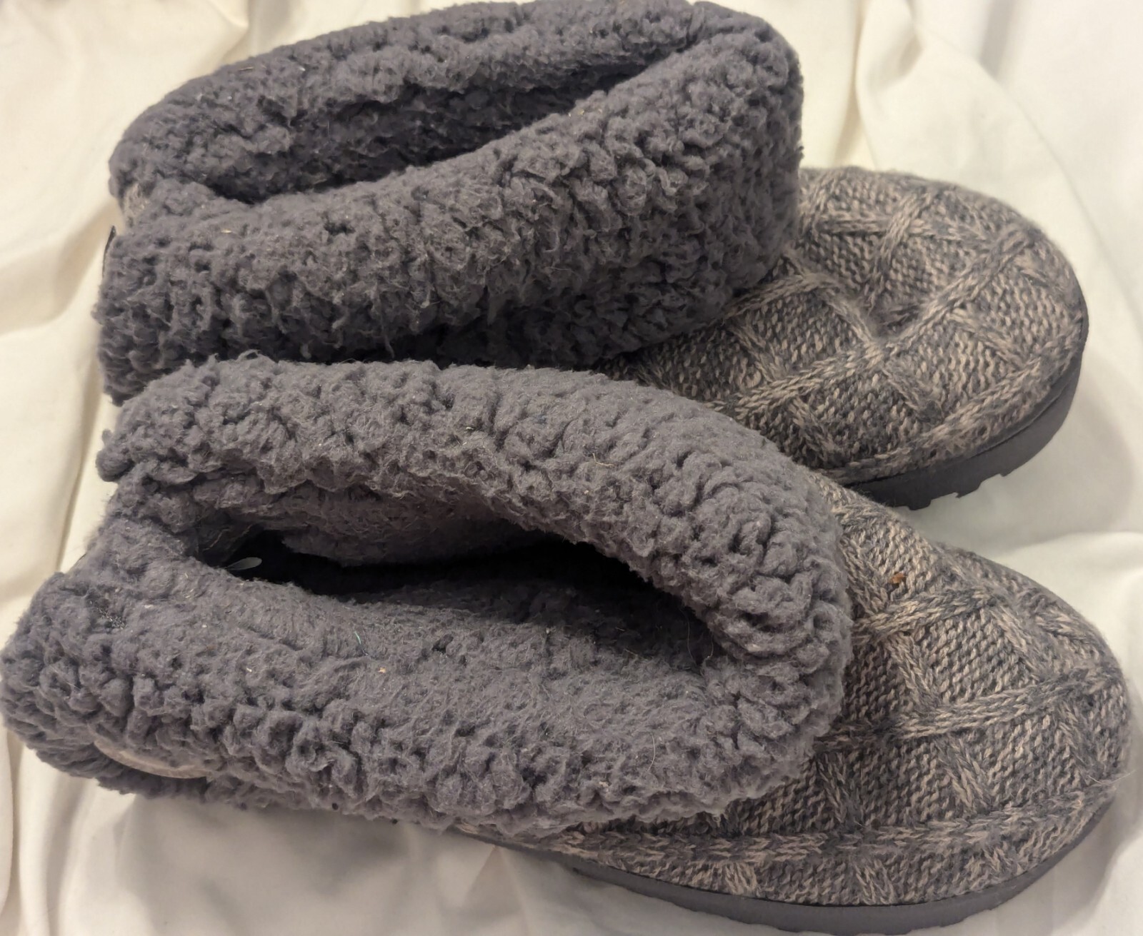 SAOLA Muk Luks pantofole alla caviglia donna grandi 9 10 Melani zingaro rosso interno esterno suola