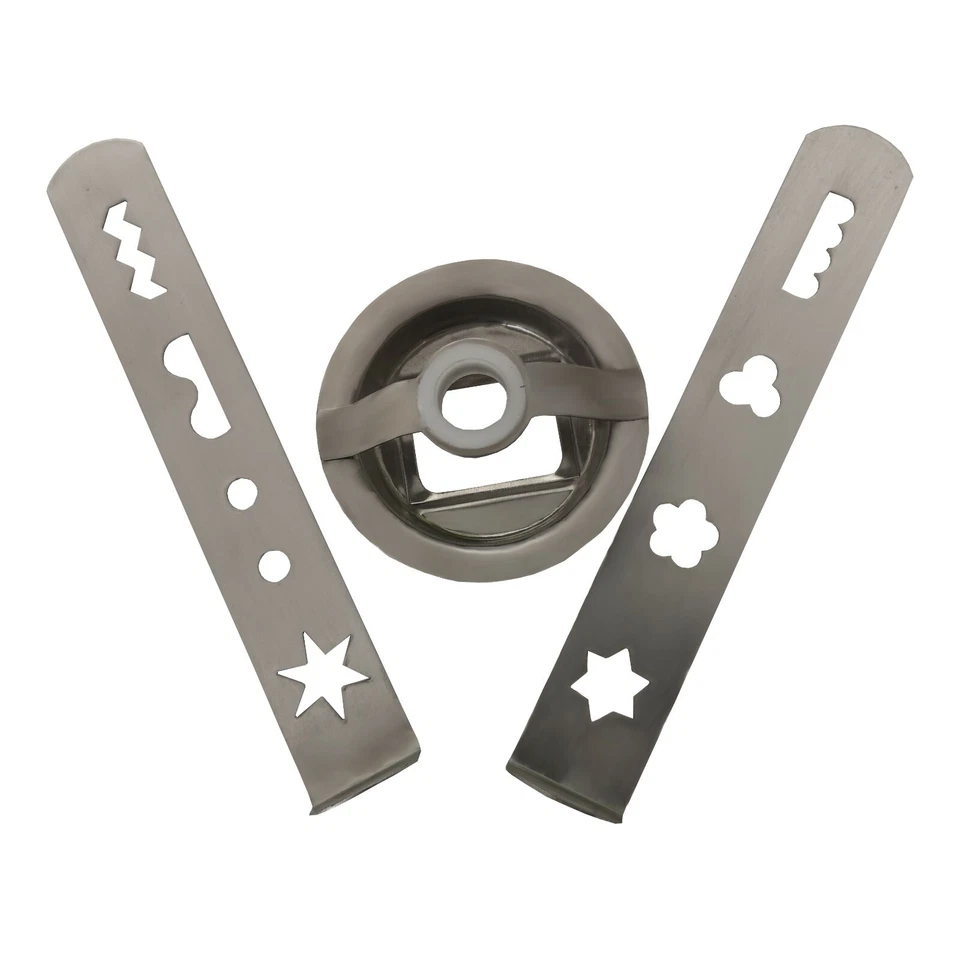 Spritzgebäckvorsatz mit 2 Inox Schablonen kompatibel mit BOSCH MUM4 und MUM5 - Bild 2 von 2