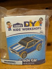 Lowe  s Build and Grow Muscle Car Wooden Craft Kit - Wooden Art Crafts For Kids