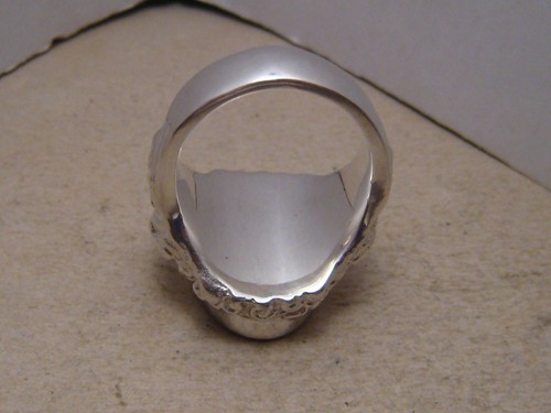 LARGE Men' s  Lab Created Opal Ring ,sterling silver BARONG  RING , Size 10 1/4 - Picture 14 of 14