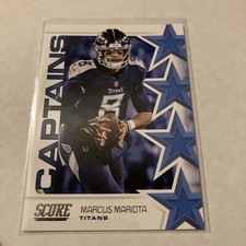 2019 Score Football Captains #29 Marcus Mariota Titans