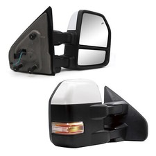Tow Mirrors For 2005-2010 Ford F150 Power Heated Signal Lights Left Right Chrome