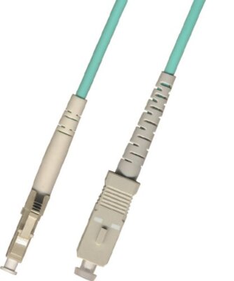 7M 10gb 10 Gigabit Multimode Simplex Fiber Optic Cable (50/125) LC-SC