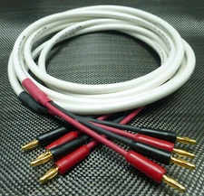 DH Labs Odyssey Mk II speaker cables 6' Pair with Gold Bananas