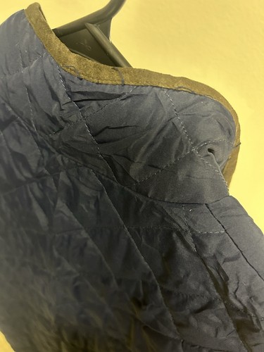 Field & Stream Quilted Vest Mens L Navy Blue Full Zip Outdoors Hiking EUC Large! - Picture 8 of 10