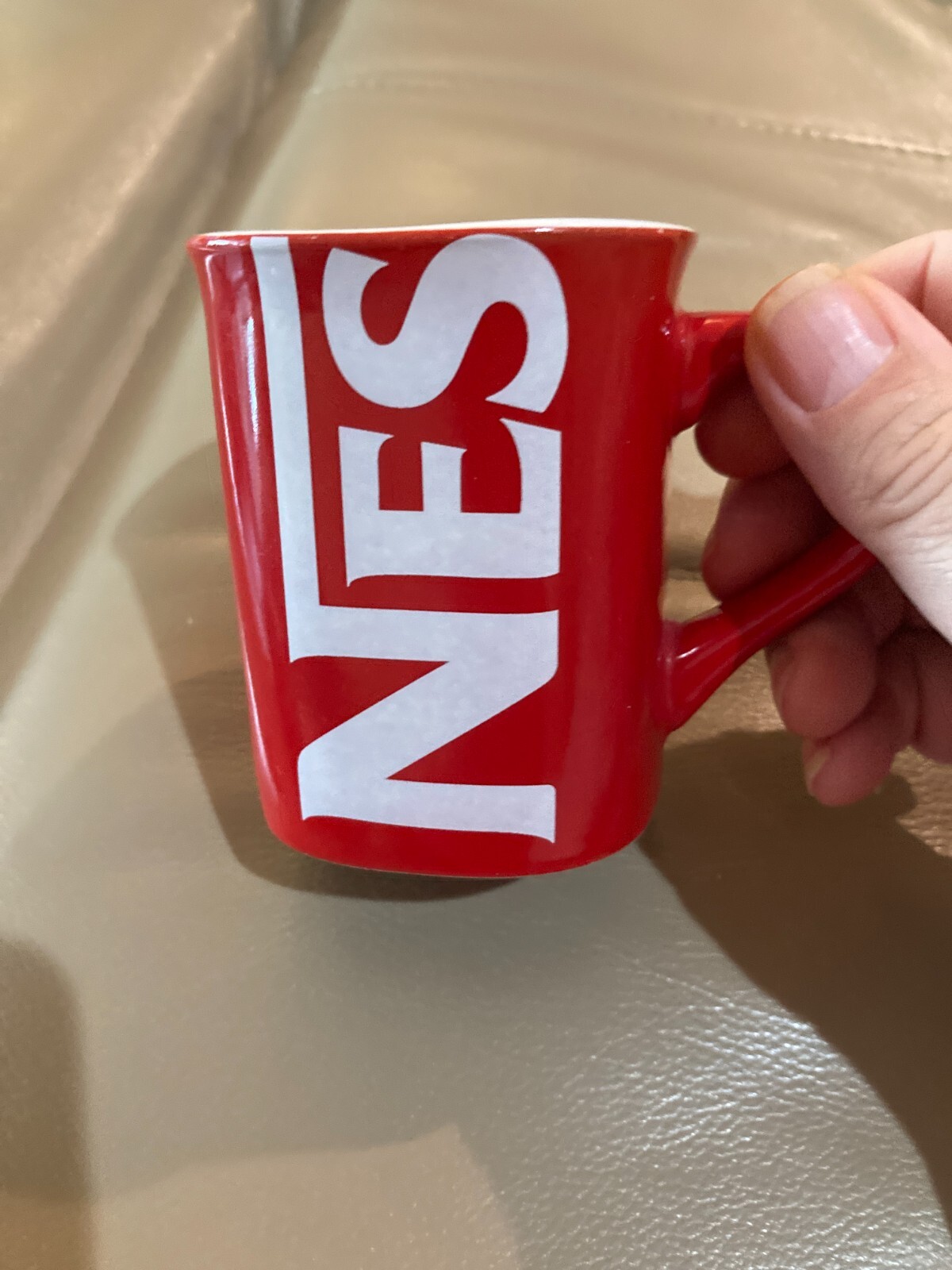 Nescafe Red Cup Mug Coffee Espresso NES Cafe Ceramic Collectible 8oz. Rare