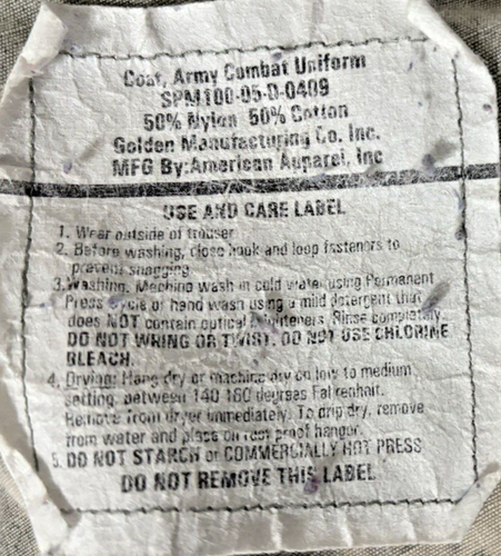 USGI 8415-01-519-8509 Military ACU Combat Uniform Coat - Med-Short - Bild 4 von 4