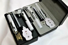 New FIBER OPTIC Otoscope Ophthalmoscope Examination LED Diagnostic SET-Gray