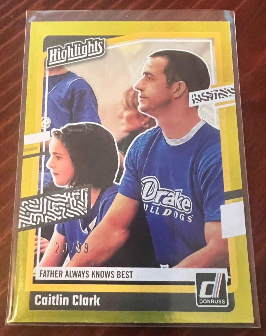2024 Caitlin Clark Collection-Highlights Gold Foil SP - Card #H2 29/99 RC Rookie