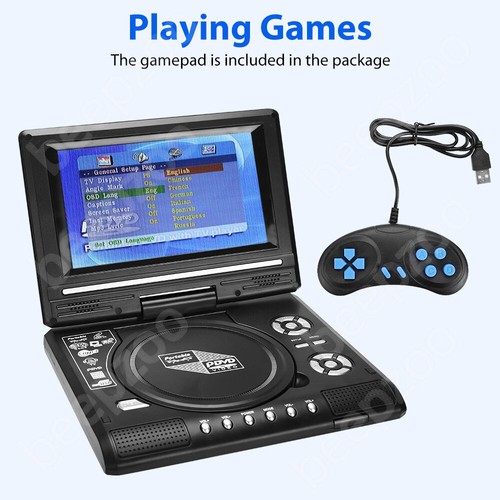 DVD Player Portable 12V CD/ DVD/ DVD/ VCD All Region Support Swivel Screen Small - Picture 9 of 12