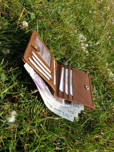 Real Leather Mens Wallet, Handmade Pure Leather Wallet for Men, Gift Bag Packed - Picture 36 of 60