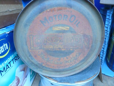 Long Run Motor Oil 5 Gallon Rocker Can - Vintage - 1920's | eBay
