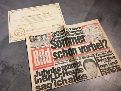 Bildzeitung 20.07.1981 July 20.7.1981 gift 38. 39. 40. 41. 42nd Birthday