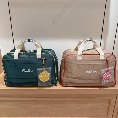 2025 New Malbon Golf Boston Bag Shoulder Bag 2 Way 2 Colors Green