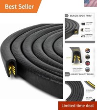 Flexible 10ft Black Edge Trim - Easy Installation for Scratch Prevention