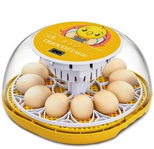 Incubadora De Huevos Automatica Para Huevos De Pato Gallina Codorniz 12 Huevos..