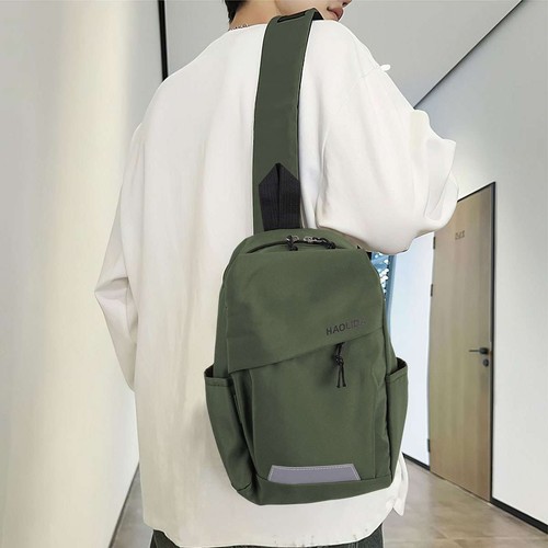 Bolso Bandolera Bolso de Pecho Mochila de Viaje Deportiva Bandolera Bolso de Mano Paquete de Hombro - Imagen 4 de 15