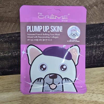 The Creme Shop Plump Up, Skin Animated French Bulldog Face Mask - 1 Single Mask 