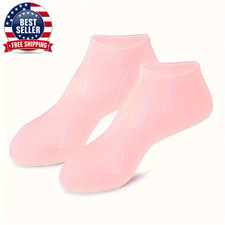 Silicone Moisturizing Socks for Dry, Cracked Feet - Foot Callus Softener with Al