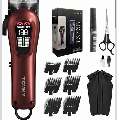 Hair Clippers for Men Professional Clippers for Men Cordless&Corded Barber Cl...