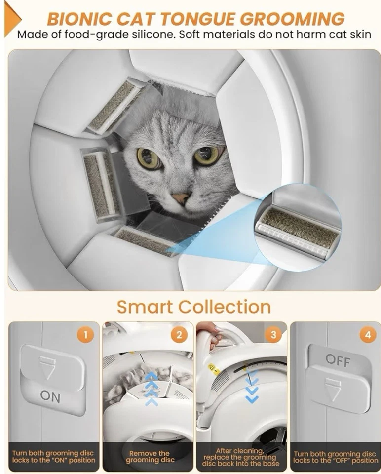 Automatic Cat Self Groomer 360° Surround Skin Friendly Self Cleaning Brush - Image 3 of 4