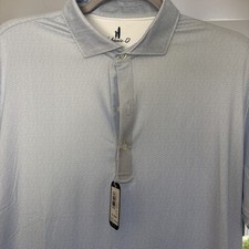 Johnnie-O Men's Med Featherweight Performance Golf Polo Marlin-Verbena -NWT- M