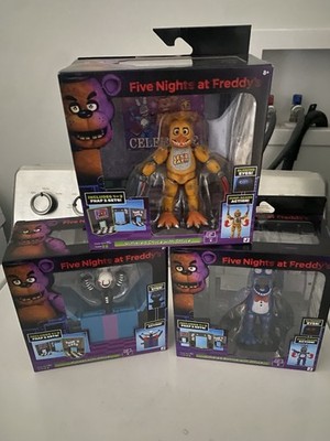 Jazwares FNAF Five Nights at Freddy's Withered Bonnie, Chica Puppet Office Set!