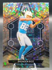 2024 Panini Mosaic Brenden Rice 399 No Huddle Silver Disco Rookie