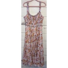 Astr The Label Size XL Maxi Rouched Ruffles Floral Anthropologie