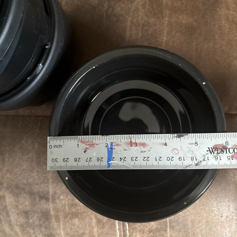 Juego de 4 cuencos apilables aislados Aladdin Temp-Rite para sopa y cereales, negros Foto 4 de 4