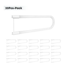 20pcs U Bend LED Tube Light T8 15W G13 1900 Lumens Direct or Ballast Bypass UL
