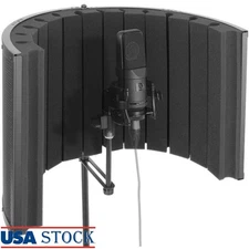 Mini Portable Vocal Isolation Shield Acoustic Foam Noise Filter Recording Studio