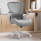 350LBS Mesh Office Desk Chair Adjustable 3D Arms Ergonomic Lumbar Support White