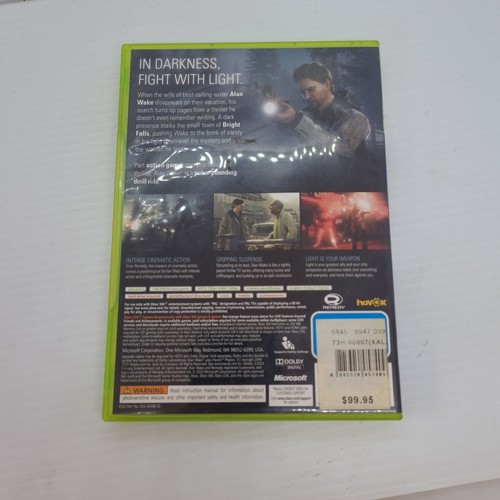 Alan Wake - Xbox 360 Game Complete With Manual Aus PAL Very Good Condition - Picture 2 of 4