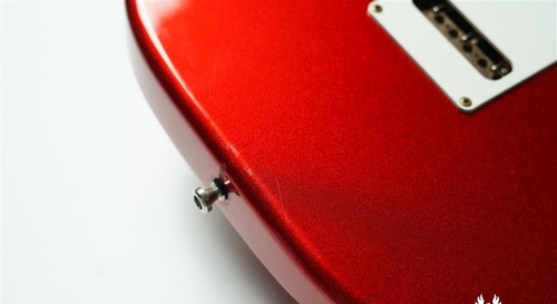 G&L Tribute S-500 Hecho en Japón Usado Caramelo de Arce Rojo Manzana con Estuche Suave - Imagen 12 de 13