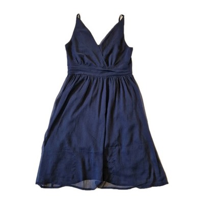 Vero Moda Chiffonkleid Gr S 36 Kurz Trägerkleid Sommerkleid Blau Minikleid