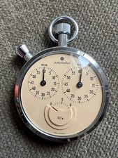 Vintage Junghans 3 Kreis Additions Stoppuhr 60 MIN Kal. 628/02 - 55 mm ca 1965