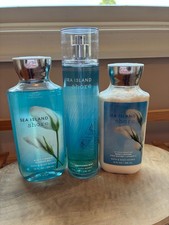 3 Pcs Set Bath  Body Works SEA ISLAND SHORE Fragrance Mist Lotion  Shower Gel
