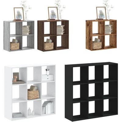 Bücherregal mit 4/9 Fächer Büroregal Raumteiler Würfelregal Wandregal Standregal - Bild 1 von 4