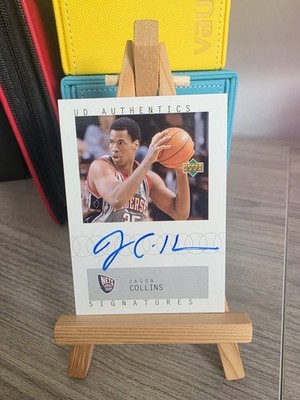 Jason Collins 2002 Upper Deck Authentics New Jersey Nets Auto Y-138