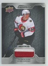 2023-24 Upper Deck Engrained Ebony Patch Tyler Kleven RC 14/35 #158