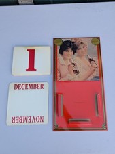 Vintage 1981 COCA-COLA Metal Hanging Wall Calendar. Complete Rare Americana Sign