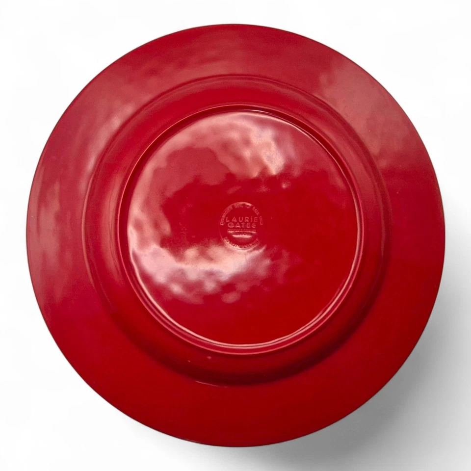 Juego de 6 platos de melamina Laurie Gates California Designs rojo Mauna  Foto 4 de 4