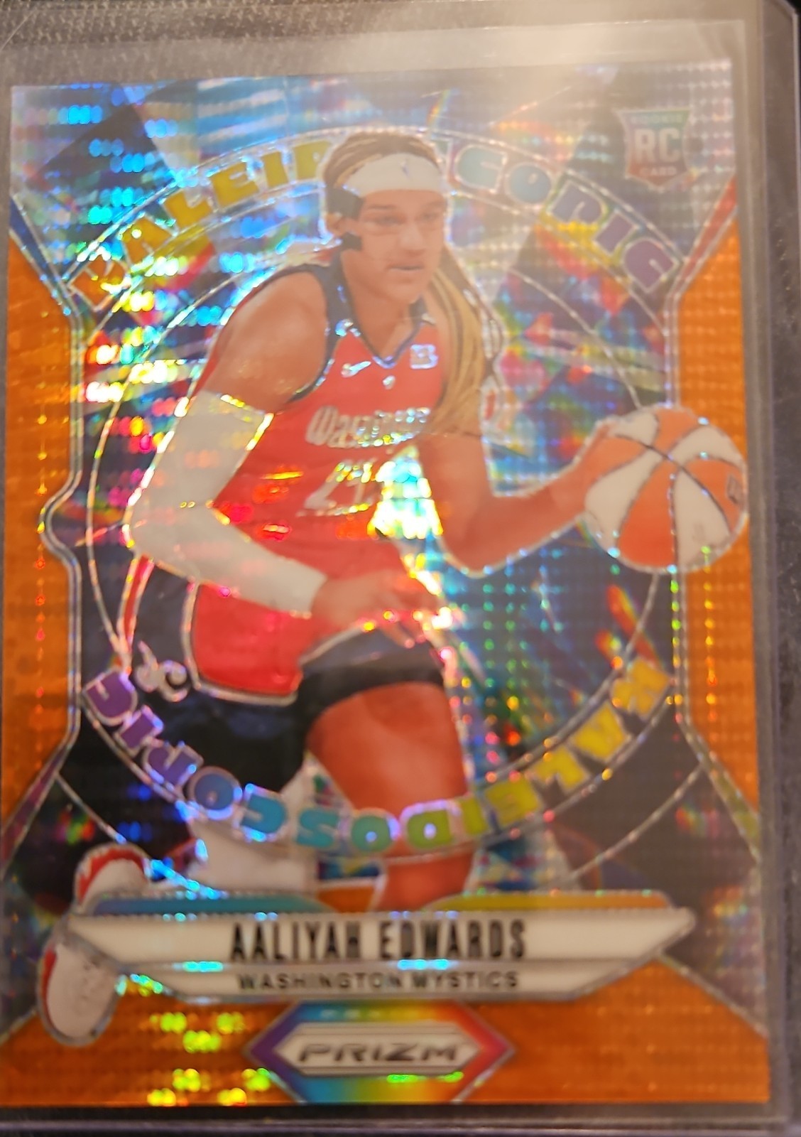 2024 Prizm WNBA - Kaleidoscopic Aaliyah Edwards #6 Orange Pulsar Prizm /75 (RC)