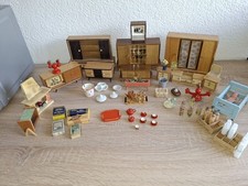 Antik Puppenstube Möbel Puppen Herd Sofa Mö...