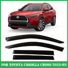 Tinted Window Visors Deflectors Rain Guards for Toyota Corolla Cross 2022-2026